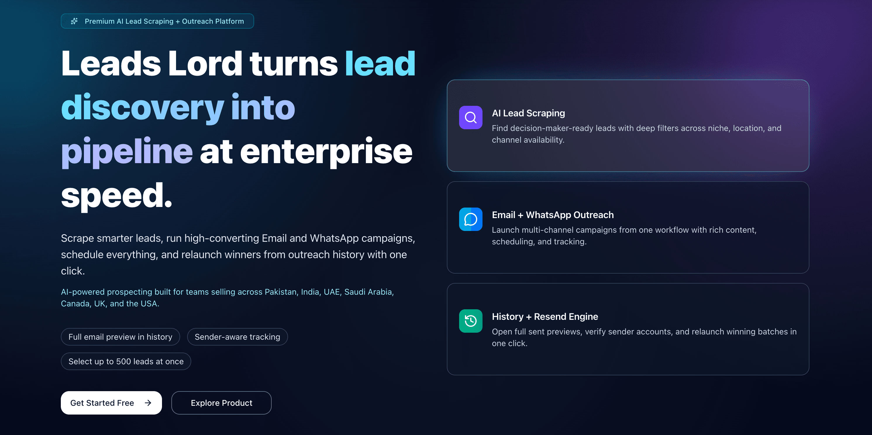 Leads Lord AI lead generation and outreach platform